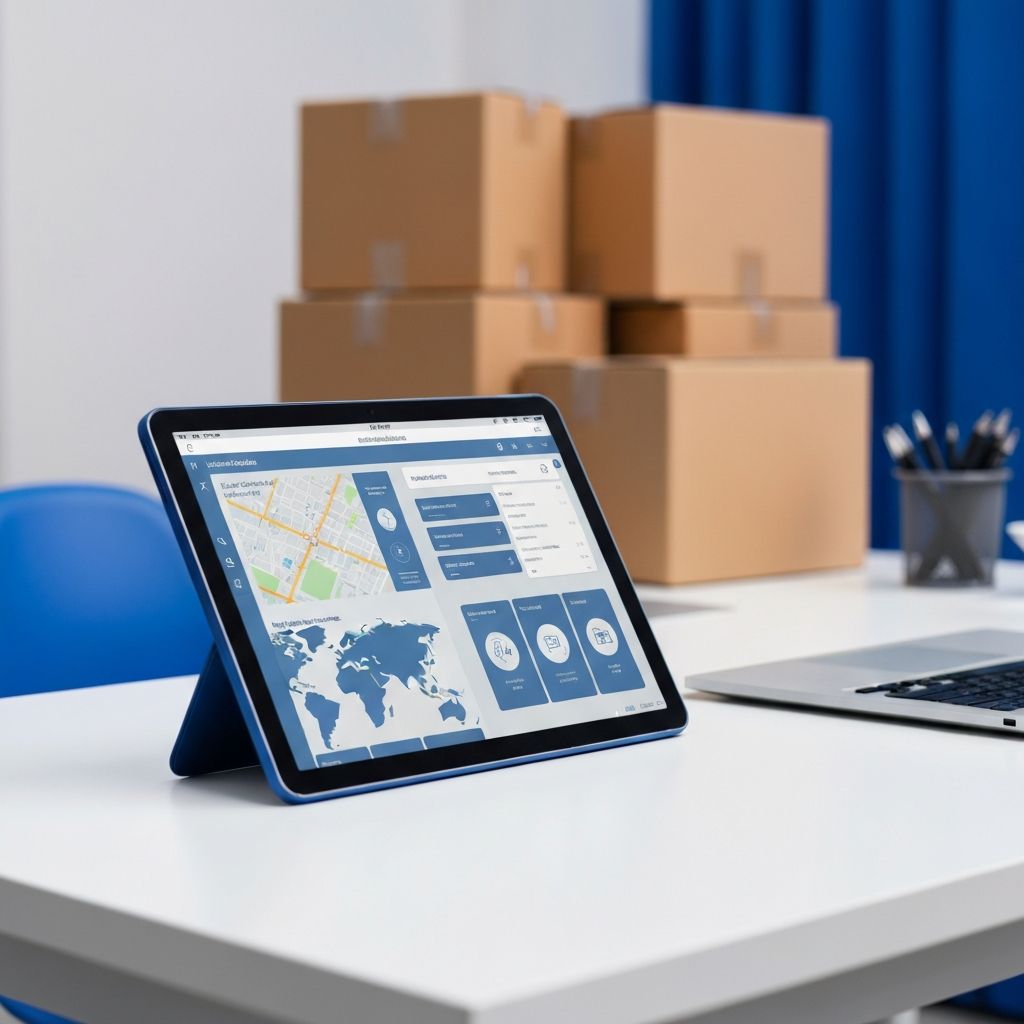 MovingPro technology platform on tablet and laptop
